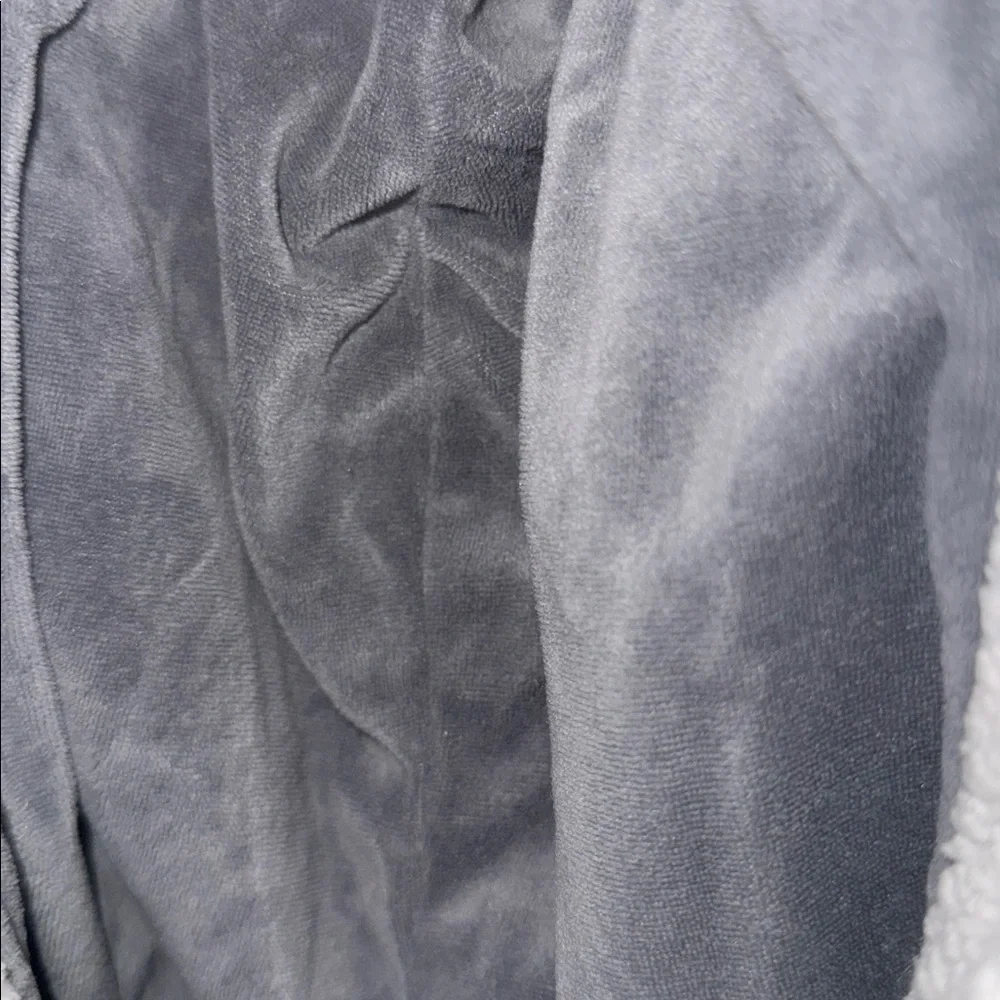 DISNEY Grey Onesie Mickey Pattern Fleece Trimming Mickey Ears size S/m CP1 - Picture 6 of 7